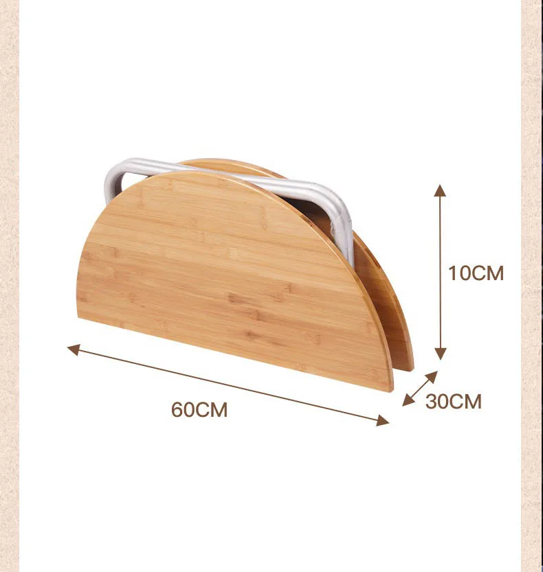 Outdoor Picnic Barbecue Table Camping Bamboo Tea Table Simple Foldable Small Round Table Convenient  Self Driving Tour Table