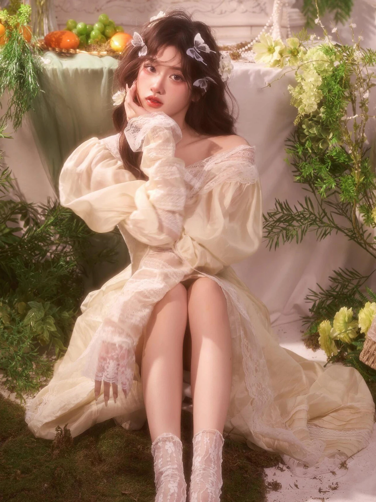 فستان زفاف خفيف بتصميم لوحة زي - مراجعة Vintage Photography Lighting وسعره