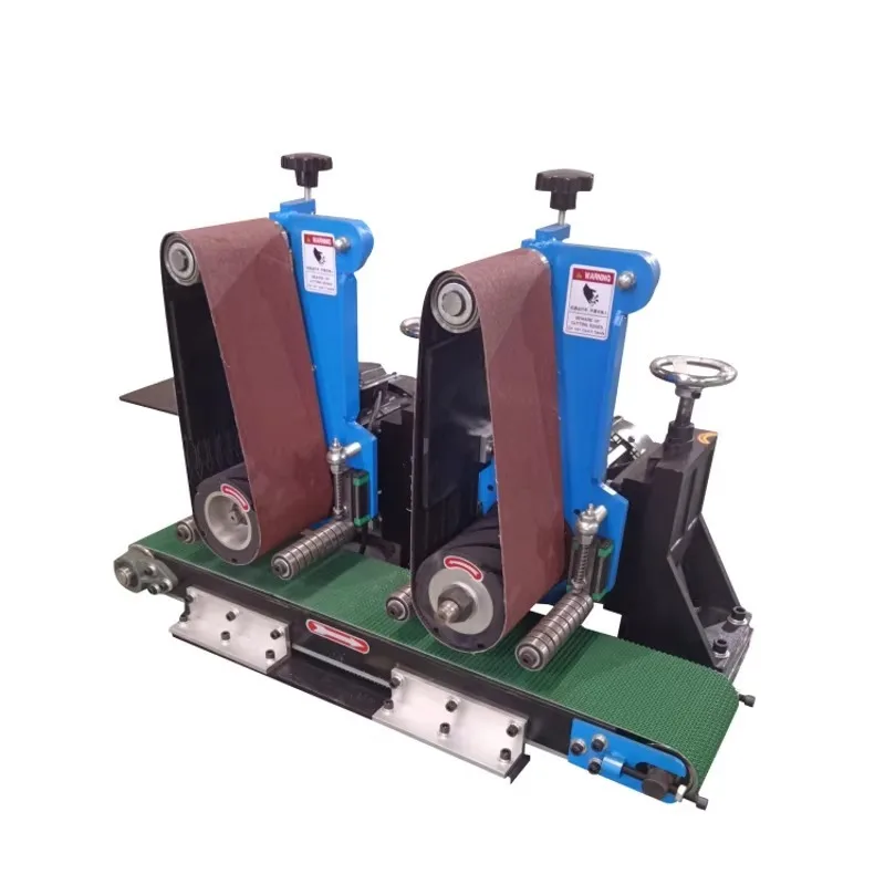 Automatic broadband grinding and polishing stainless steel sheet metal deburring machine