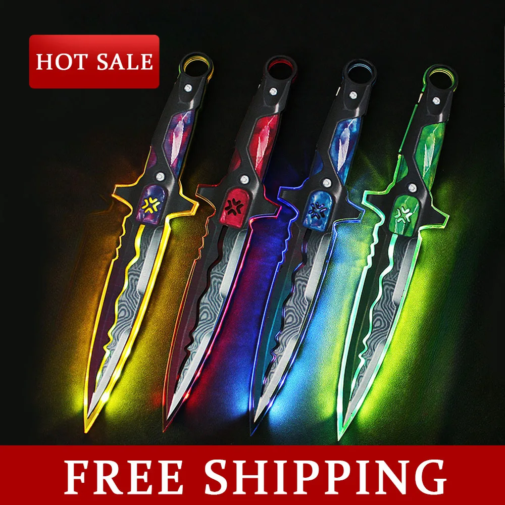 30CM Valorant VCT LOCK//IN Misericórdia Game Peripherals Full Acrylic Model Charging Luminescence Cosplay Weapon Boy Sword Toy