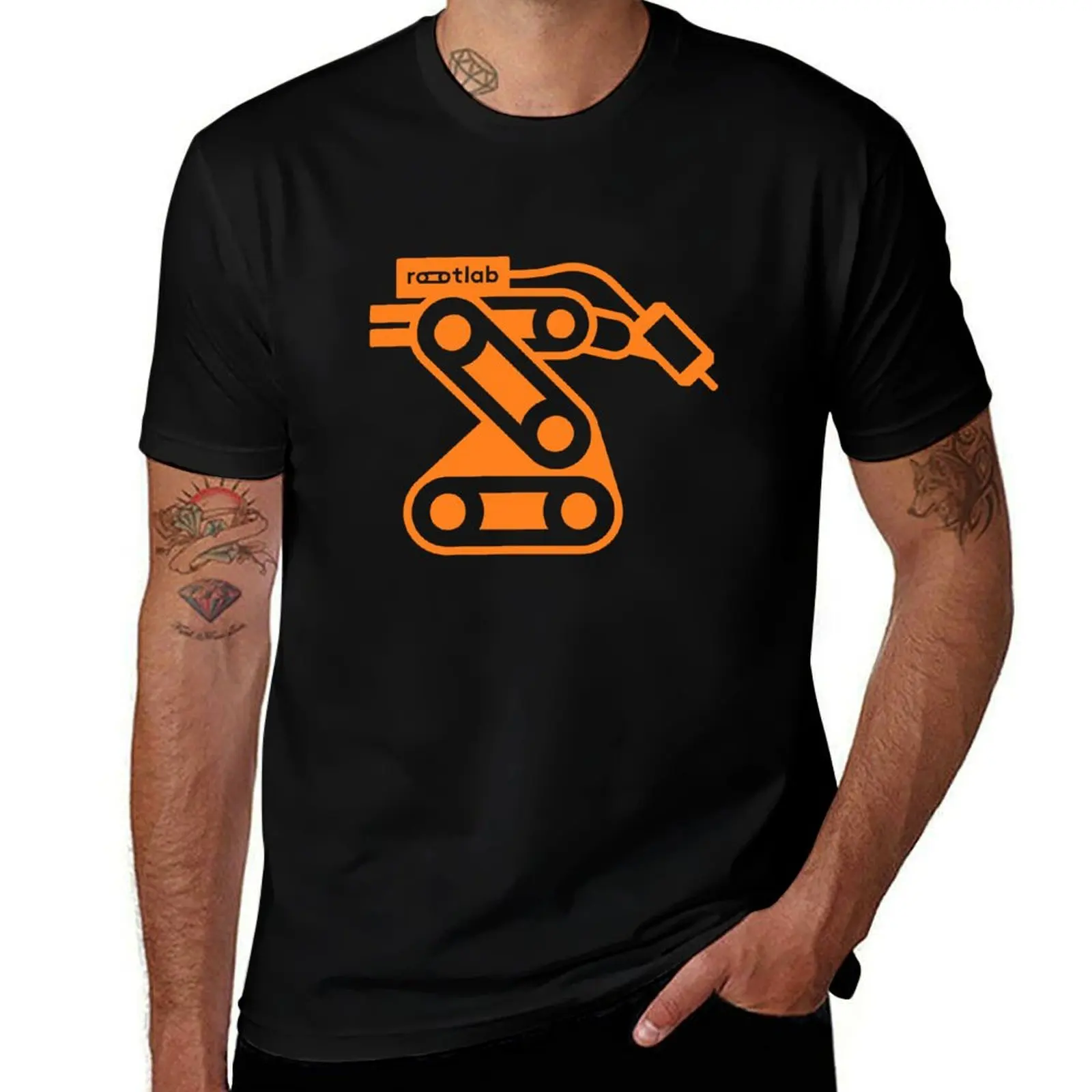 

KUKA Robot Arm (orange) T-Shirt mens graphic t shirts t shirt man cotton t shirts for man graphic vintage T-Shirt