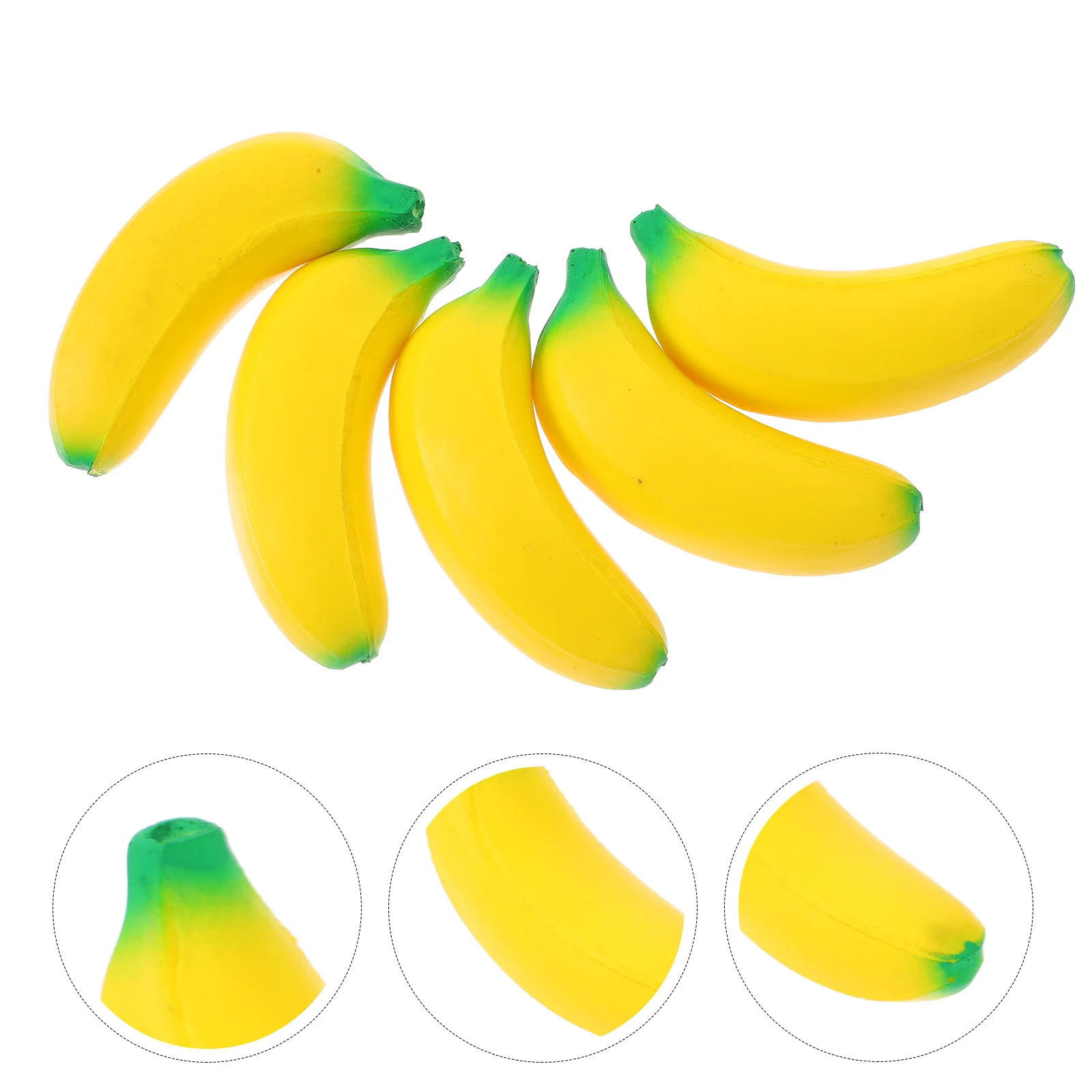 10 Pcs Toys Banana Pressure Anxiety Relief Funny Stress Without Household Stretchy Yellow Fruit Hand Sensory Office