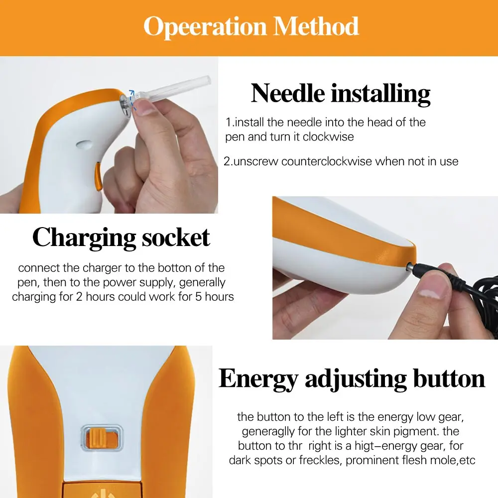 Mole Remover Plasma Pen Laser Ion Pen for Fibroblasts PAA Ozone Eylid Pull Plasma Tattoo Freckle Mole Anti Wart Plasma Pen