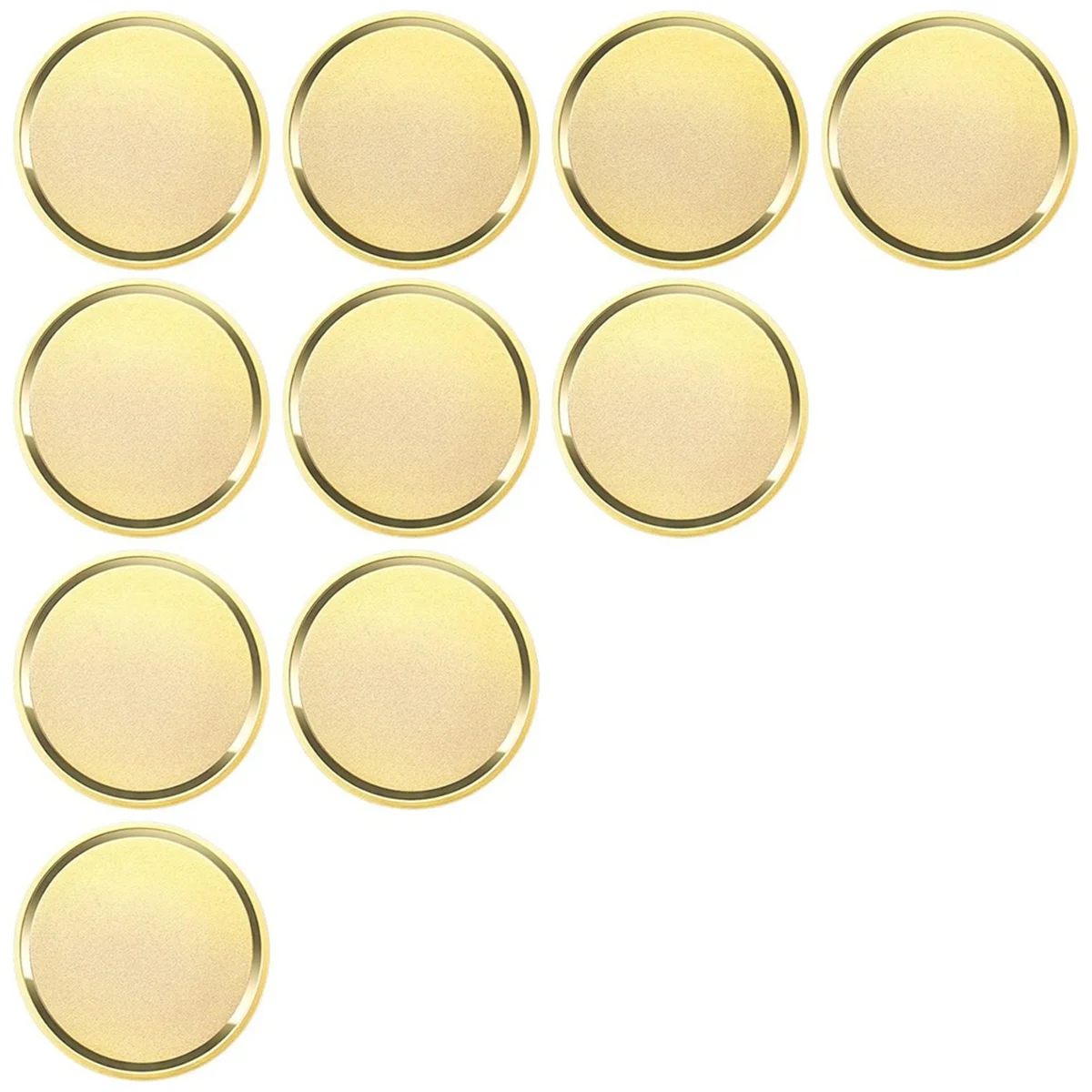 HOT SALES 10Pcs Brass Laser Engraving Blanks Blank Challenge Frosted Coin with Acrylic Protection Box - 40mm for DIY Crafts