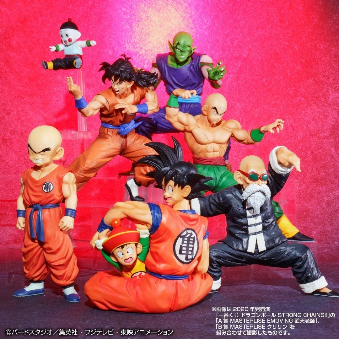 DRAGON BALL Oryginalny Bandai Ichiban Kuji Żołnierze Ziemi Son Goku Son Gohan Tien Shinhan Chaoz Figurka Anime Model Ozdoba