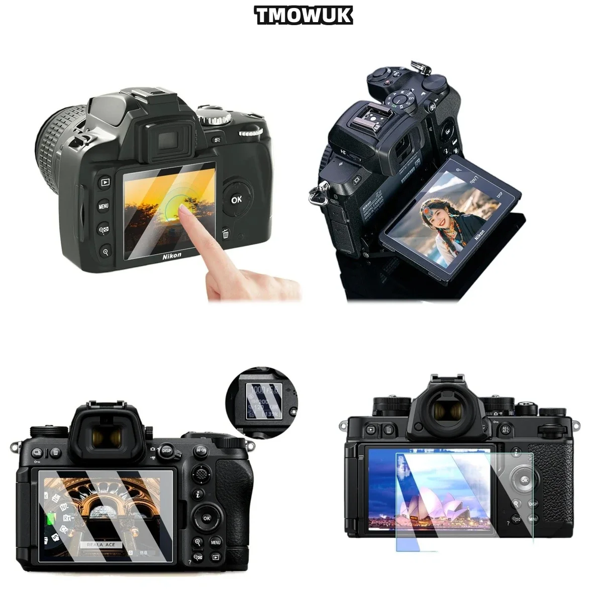For Nikon Z5 Z6 Z7 Z8 Z9, Long-Lasting Screen Cover, 9H Hardness, HD Transparency