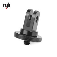 Metal 1/4 Mini Tripod Adapter Mount for GoPro Hero 9 8 7 5 6 4 Session SJCAM SJ4000 Xiaomi Yi 4K Eken H9 Action Camera Accessory