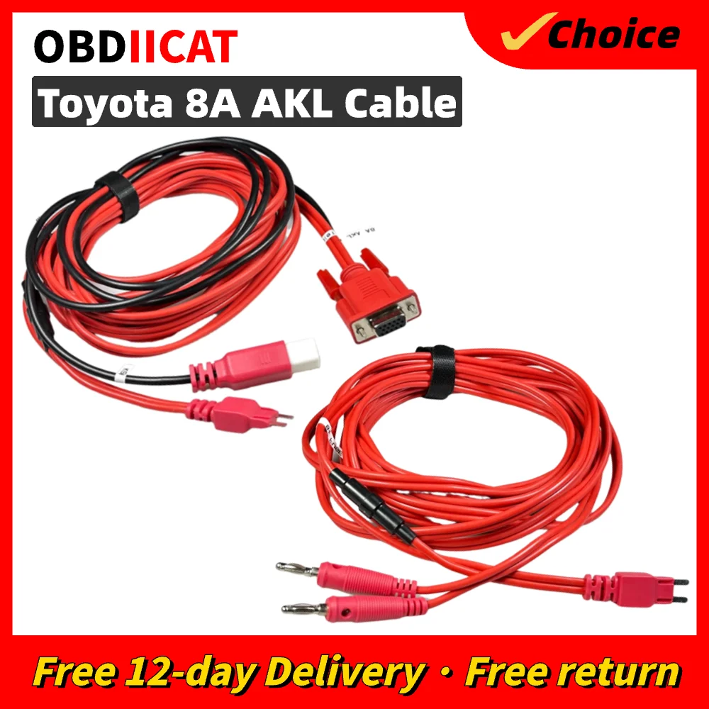 

2023Autel for Toyota 8A AKL Cable Non-Smart Key All Keys Lost Adapter Work with APB112 and G-Box2 G BOX2