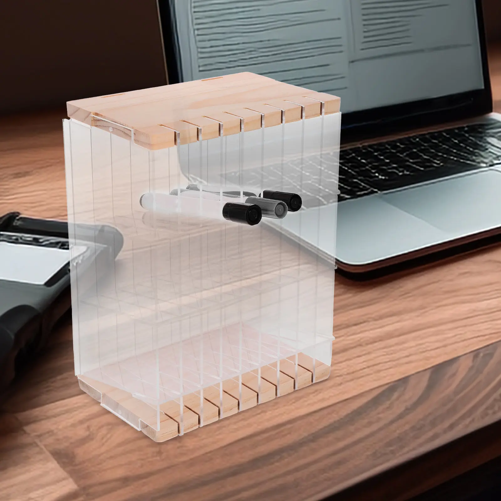 Desk Organizer for Markers Pens and Pencils Multifunctional Stationery Storage Rack for Office School Home