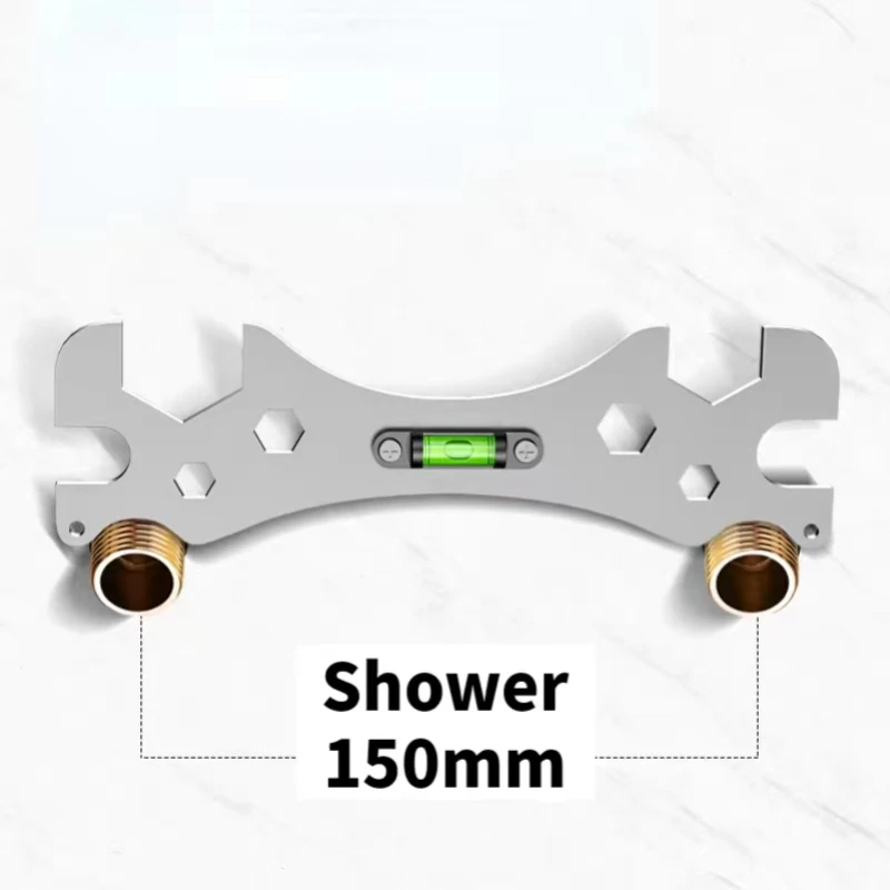 With horizontal shower water tap Installation aids Special wrench Shower Room multi-function Horizontal Ruler  Distance measurin