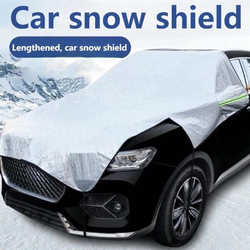 

Car snow shield lengthen front windshield frost and frost cover winter car glass cover cover thickened to prevent snow in winter