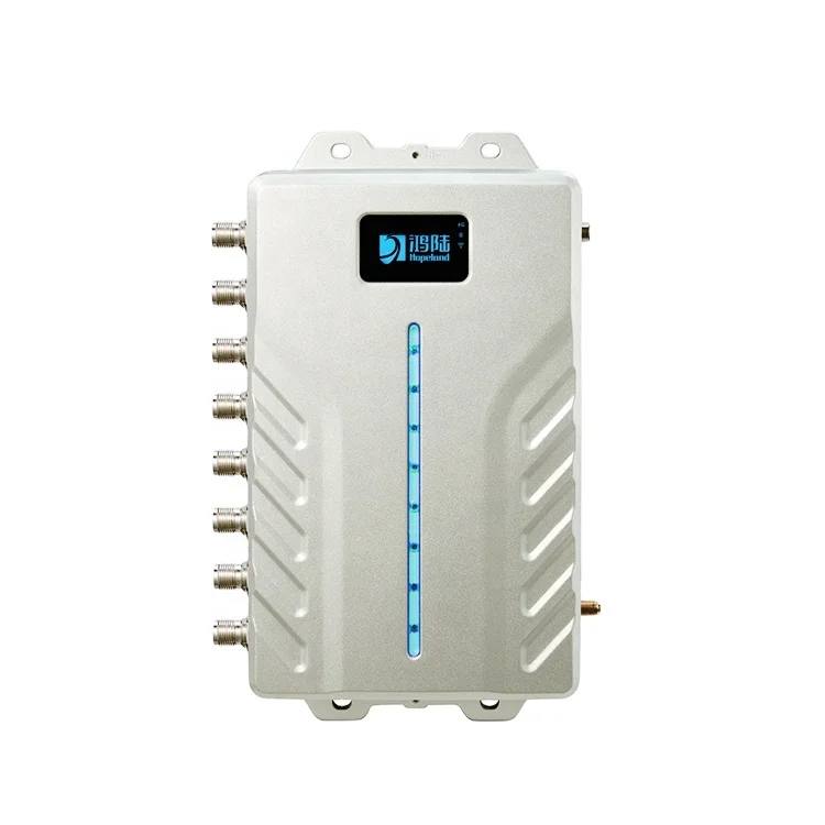 

2022 smart rfid reader 4 Port rfid uhf reader IMPINJ R2000 E710 chip Linux 2.6 RJ45 RS485 Wiegand Long Distance Rfid Reader