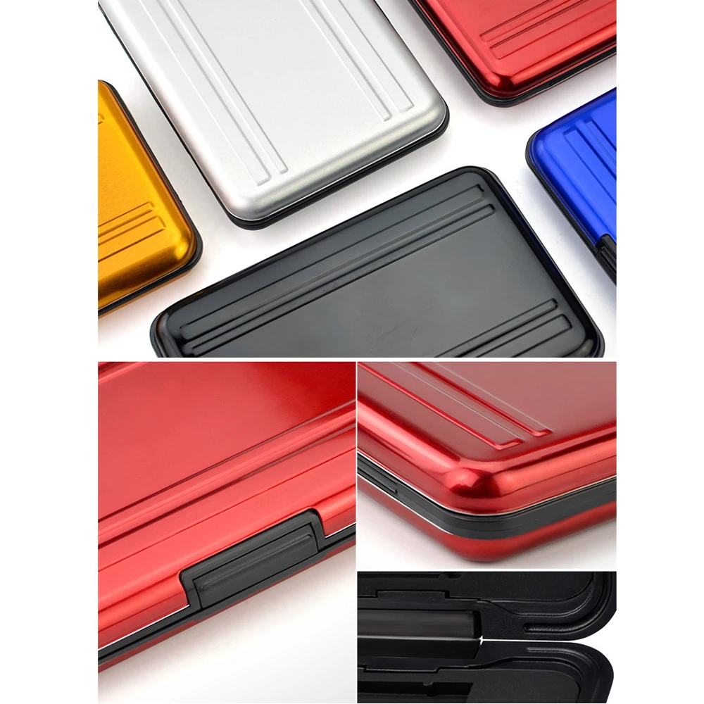 Micro SD Card Holder SDXC Storage Holder Memory Card Case Protector Aluminum case 16 solts for SD/ SDHC/ SDXC/ Micro SD