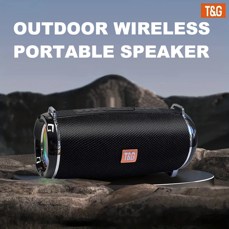 TG192 Bluetooth Speaker With Luminous LED Lights Outdoor/Portable/TWS/FM/TF card/USB/ Christmas Party Simple Operation Cool