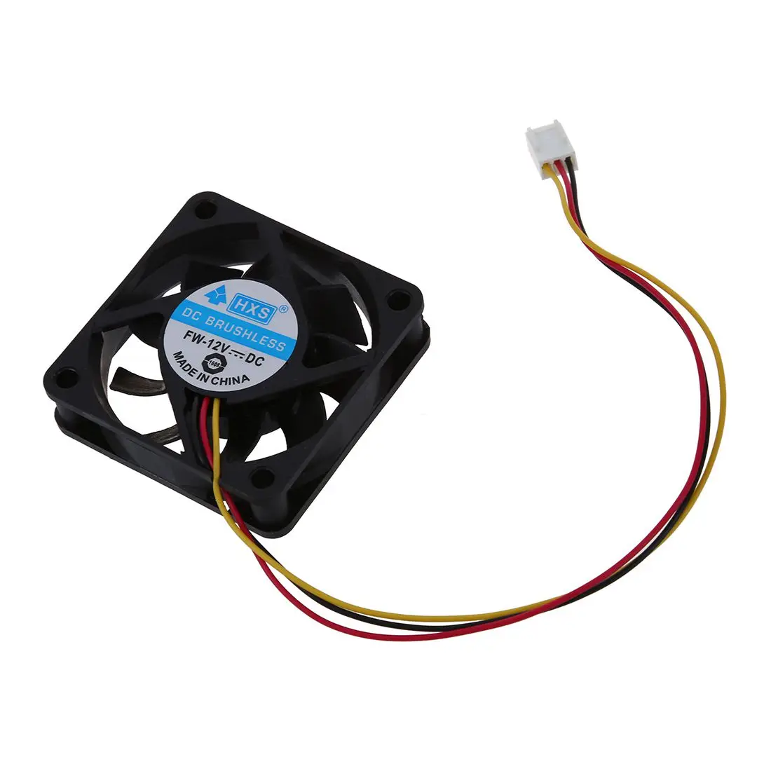 60mm x 60mm x 15mm 3 Pins Cooling Fan w Metal Finger Guards