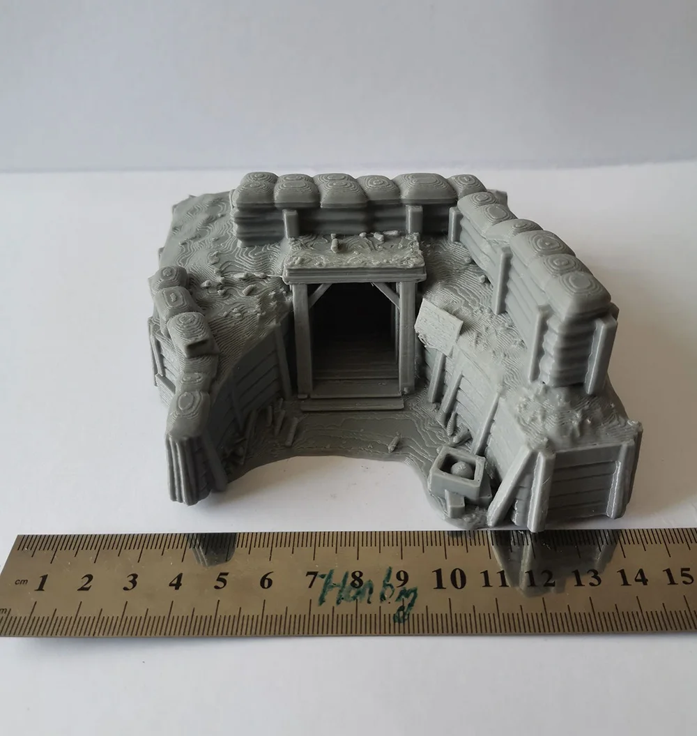 1/72 Trench Battlefield Tabletop Terrain Kit image