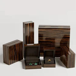 Hot Sale Luxury Wood Ring Pendant Jewelry Box Necklace Bangle Bracelet Jewellery Display Storage Packaging Gift Case