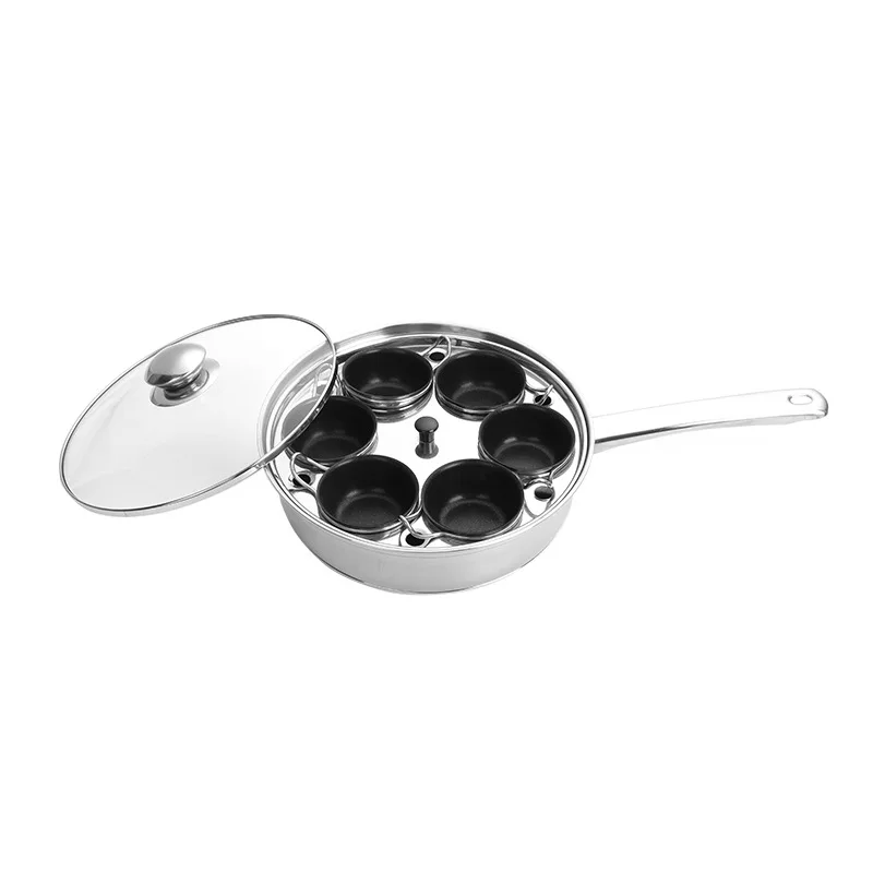 4-Cup Stainless Steel Steamer Multi-Functional Induction Cooker Korean Bowl Universal-Metal Baby Food Pastry Including Poachers