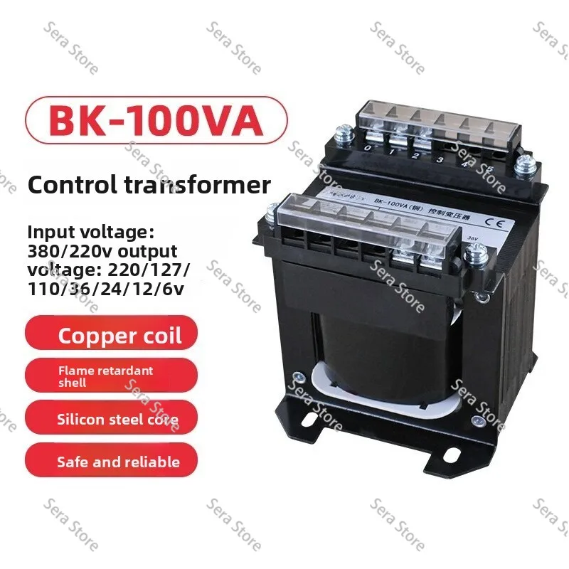 For BK Machine Tool Single-phase Isolation Control Transformer, AC 380V220v To 220V36V24V Copper