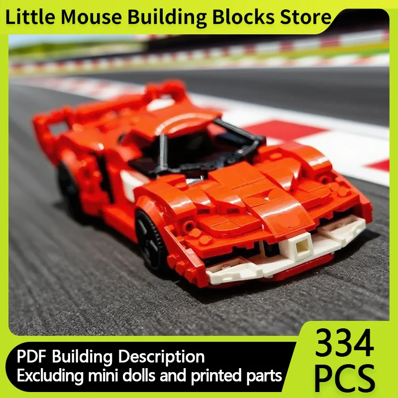 

Модель Speed Champion MOC, строительные кирпичи, верхний уровень, спортивный автомобиль FXX, модульная технология, подарки, детские игрушки, костюм, праздничная сборка