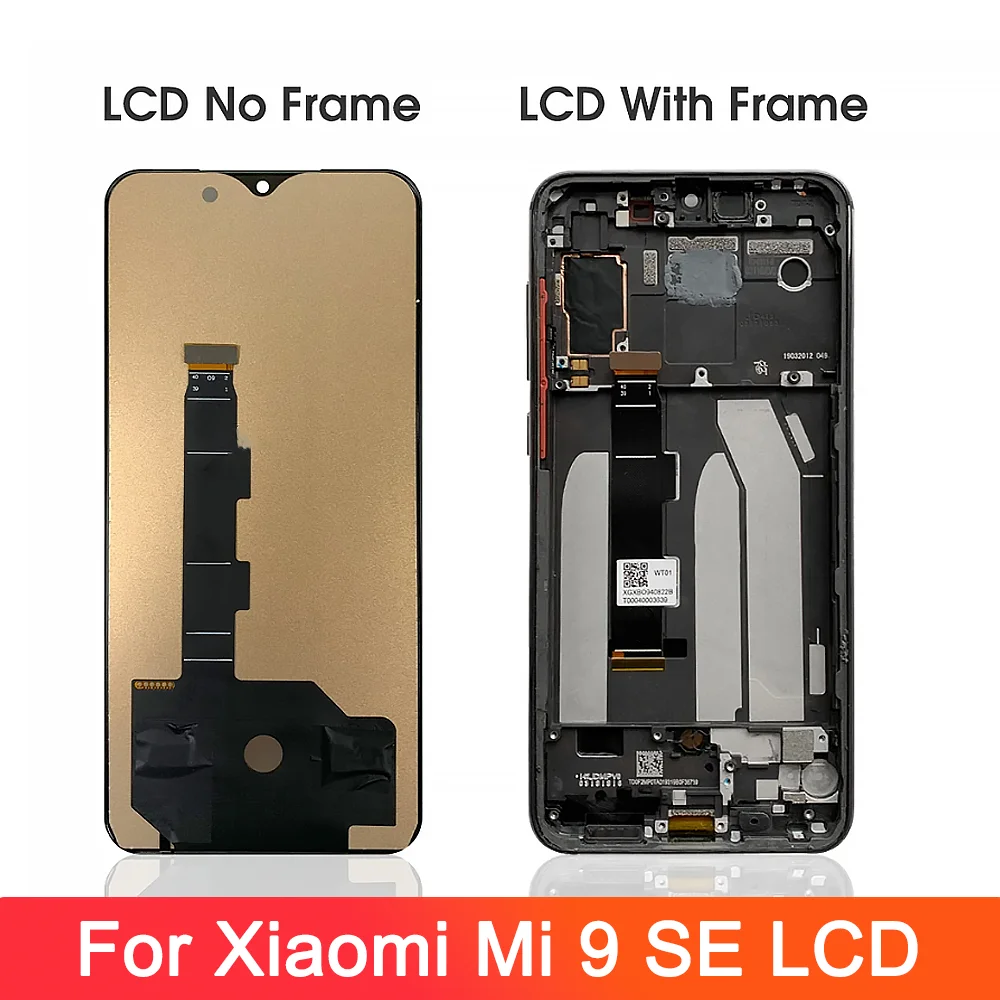 100% New Display For Xiaomi Mi 9 SE LCD Screen Replacement With Frame 10 Touch Display For Xiaomi Mi9 SE Mi 9SE M1903F2G LCD