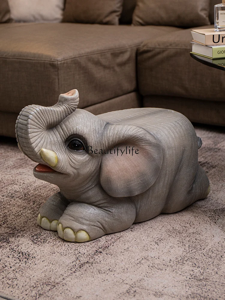 Simulation Animal Stool Creative Home Living Room Elephant Stool Hallway Entrance