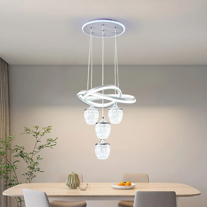 Modern Creative Crystal Chandelier, Dining Room Light, LED Main Bedroom, High-End Living Room Lighting Decoration