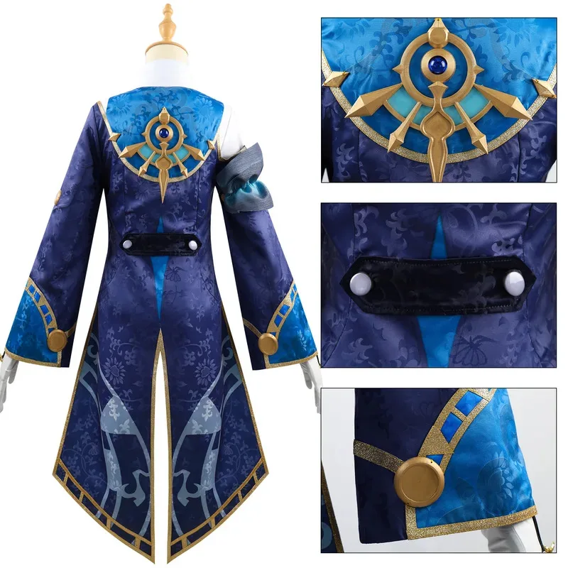 

COSda@Honkai Star Rail Misha Cosplay Costume Fashion Handsome Wig Shoes Hat Uniform Full Set Halloween Party Outfit for Men Prop