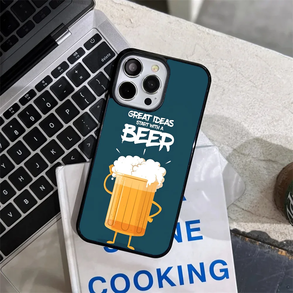 Cheers Beer Phone Case Strong Magnetic For IPhone 15 14 13 Pro Max 11 12 Mini Alex Mirror For Magsafe