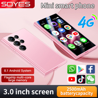 2025 New SOYES 4G LTE Mini Smartphone 3.0 Inch Display 2500mAh 2GB RAM 16GB ROM 5MP Camera Dual SIM With Face Recognition