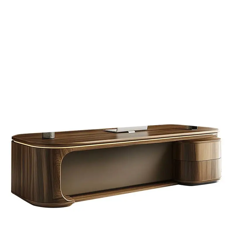 xx-Strong Wooden Executive Desk Designer Asthetic Large Drawers Office Desks Cheap Modern Luxury Escrivaninha Office Furniture*