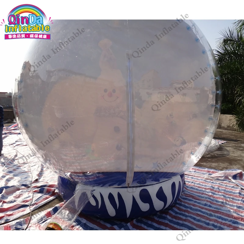 Bubble Inflatable Snow Globe เทศกาลและอุปกรณ์ปาร์ตี้ Snow Globe Photo Booth ตกแต่งคริสต์มาส