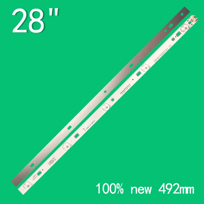 Imagem -02 - Tira Led para 28d2700 Crh-at28303002056cnrev1.1 4c-lb280t-xr1 28hr330m05a0 v3 4c-lb2805-hq1 28l17 T28rte1020 Lvw280cs0t