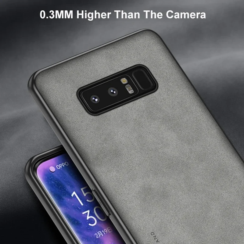 Casespace para Samsung Note 8 funda de teléfono de cuero PU para Samsung Galaxy Note8 contraportada protección de silicona a prueba de golpes