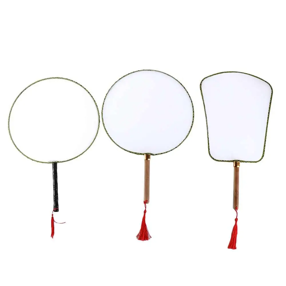 Home Decoration Elegant Chinese Hand Fan Desk Ornaments Art Painting Material DIY Blank Fan Handmade Fan DIY Art Painted Fan