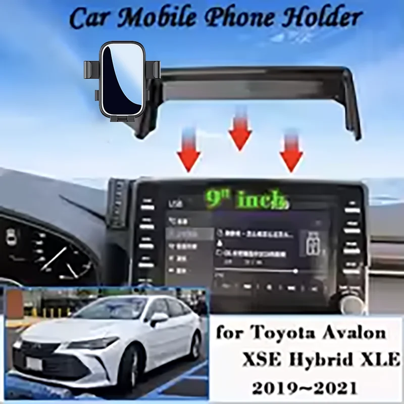 

Car Mobile Phone Holder for Toyota Avalon XSE Hybrid XLE 2019~2021 9" Screen Car Mount GPS Bracket Navigation Stand Accessories