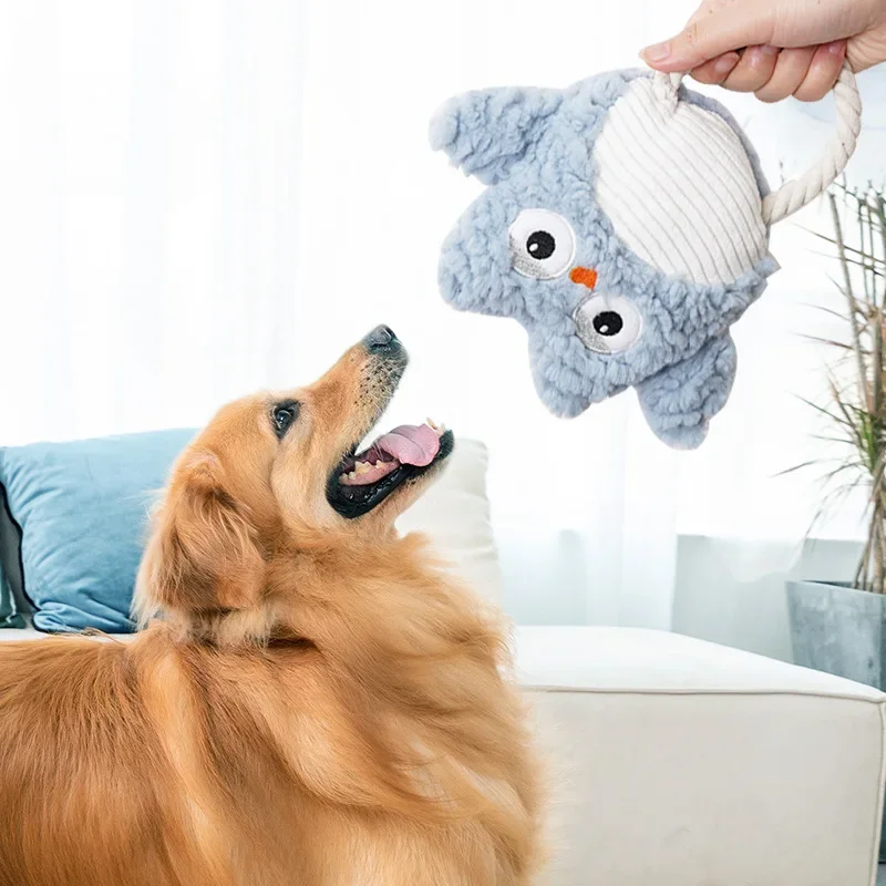 

Dog toy plush vocal grinding teeth bite-resistant and depressing artifact teddy Corgibi bear golden retriever pet supplies