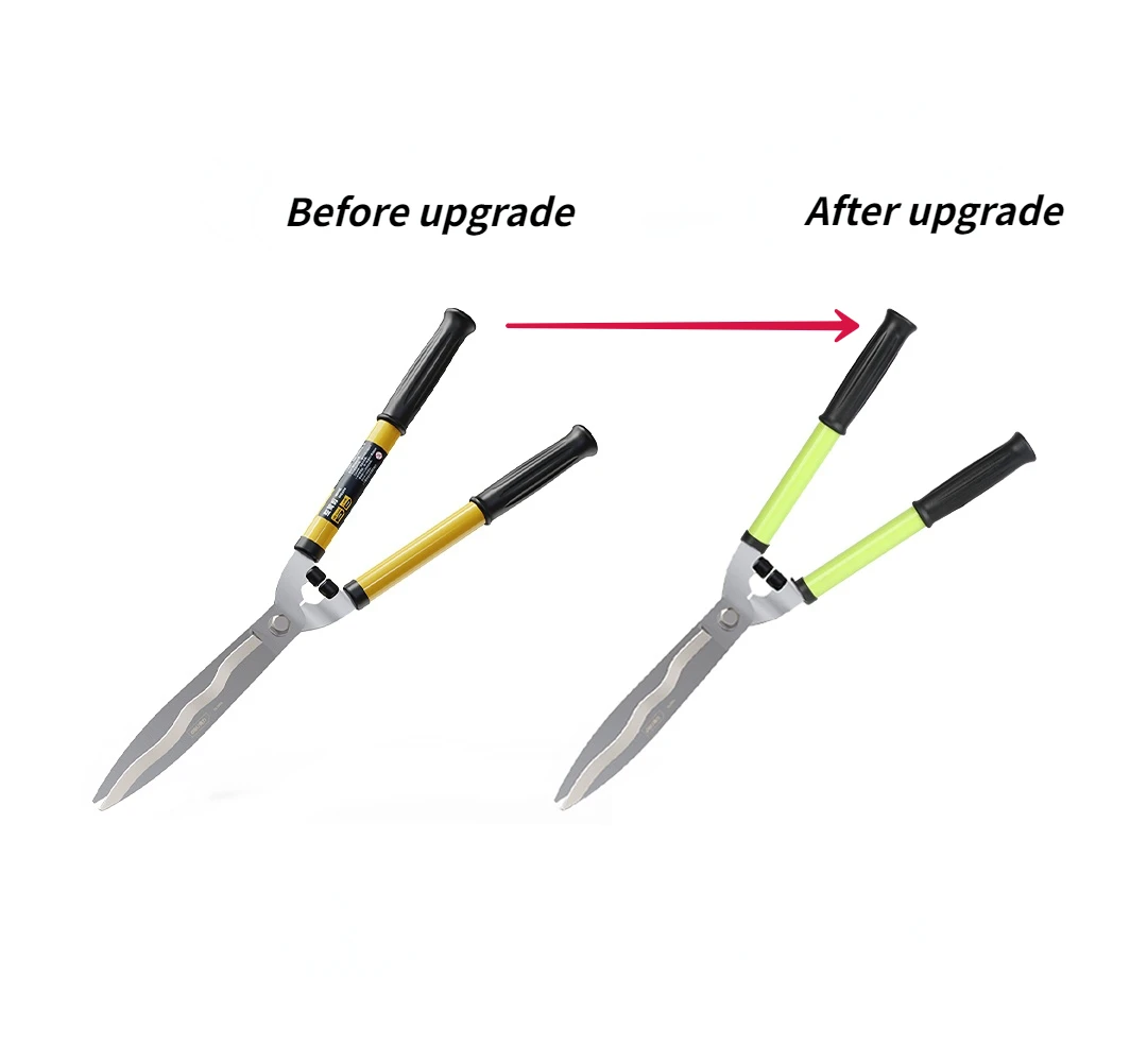 Imagem -02 - Deli 21 Green Handle Garden Hedge Shears Alto Carbono Aço Shear Pruner Multifunções Fruit Tree Ramos Bonsai Tesoura