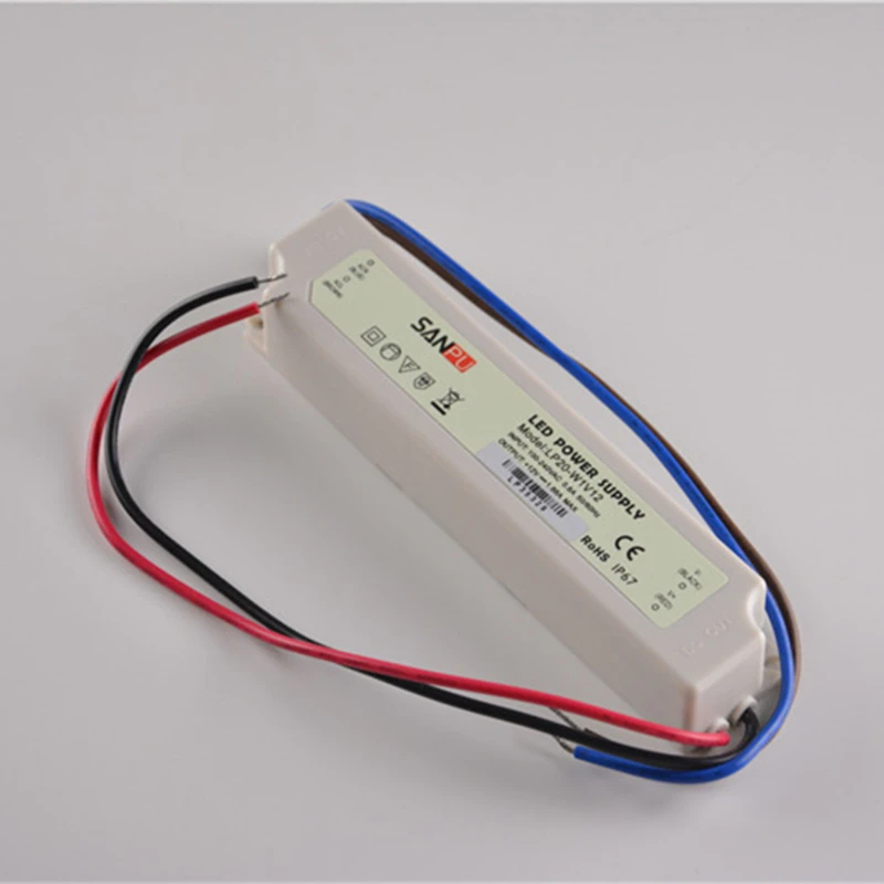 12V/24V Waterproof Power Supply SMPS EMC EMI EMS Switching Mode AC-DC 12Volt/24Volt  Transformer LED Driver DC IP67 Plastic