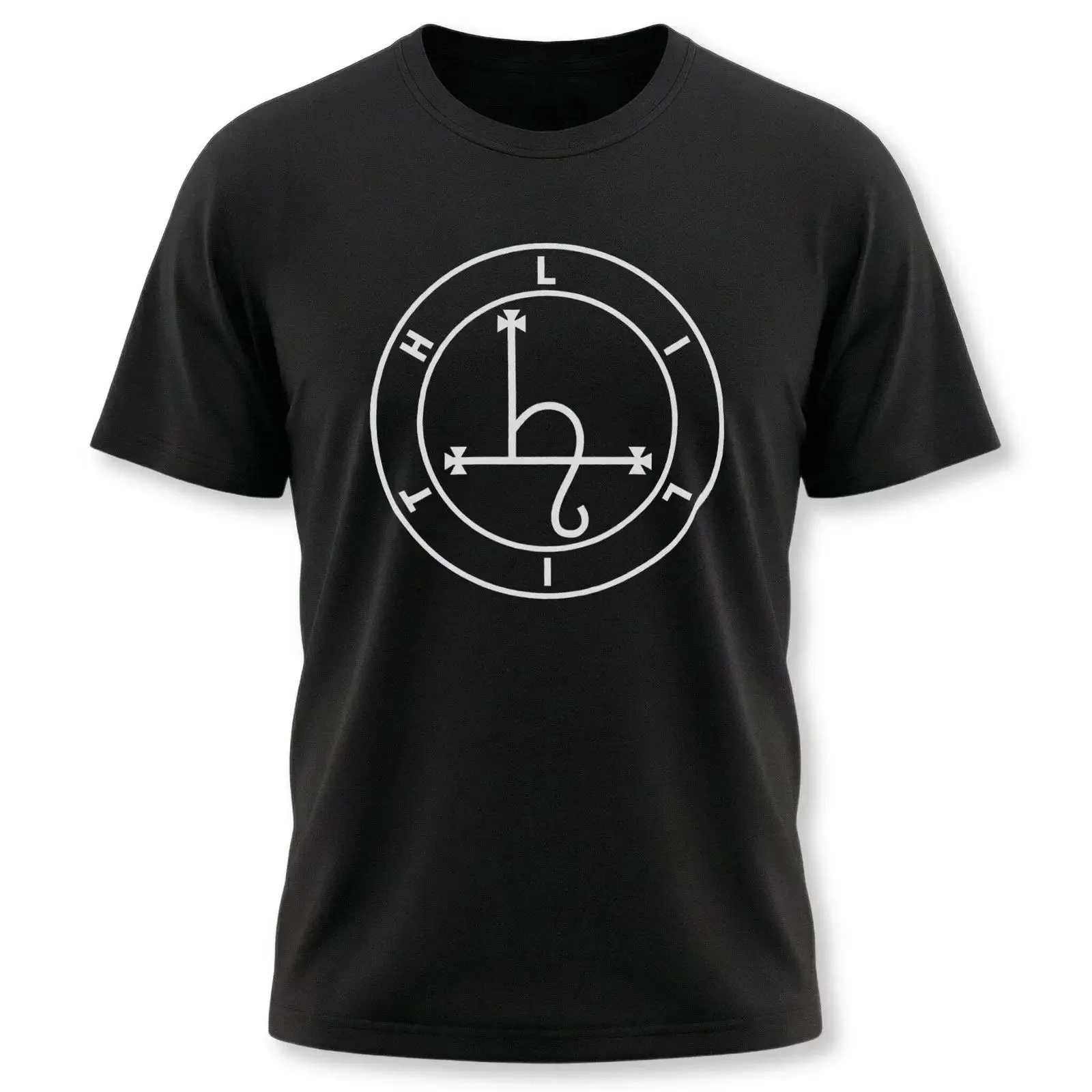 Lilith Sigil Occult Esoteric T Shirt Dark Goddess Symbol  vintage Washed Breathable homme Stylish Unisex Top For Everyday Wear