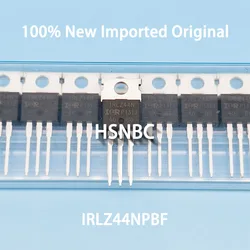 10Pcs/Lot IRLZ44NPBF IRLZ44N LZ44N TO-220 55V 47A MOSFET N-Channel Field-effect Transistor 100% New Imported Original