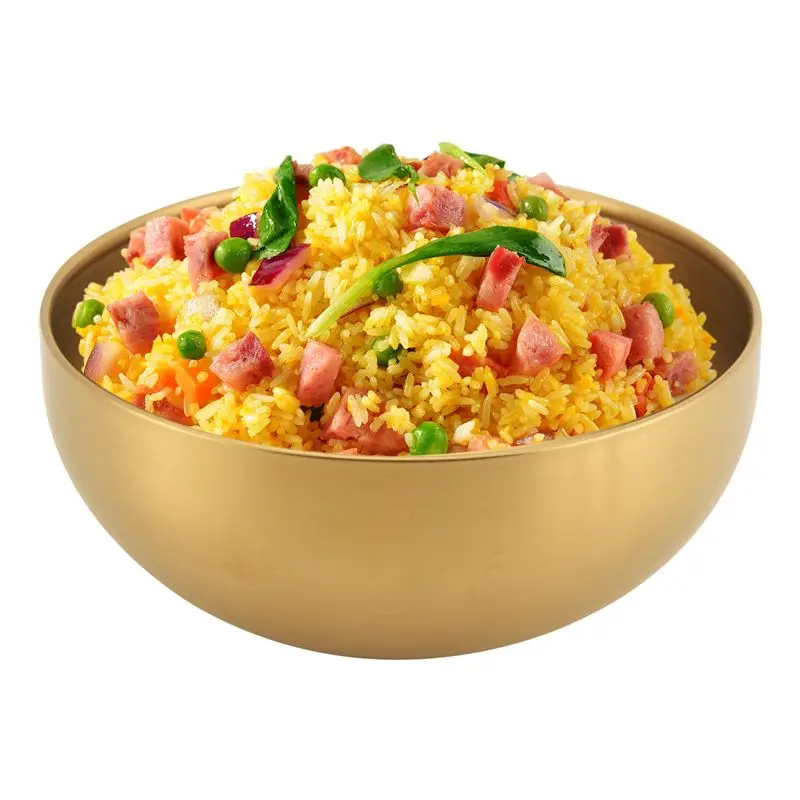 M12K-Large Capacity Stainless Steel Salad Bowls Korean Soup Rice Noodle Ramen Bowl Kitchen Food Container