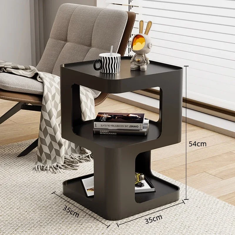 

Light Luxury Living Room Sofa Edge A Few Modern Simple Iron Art Creative Corner A Few Nordic Bedside Cabinet Small Coffee Table