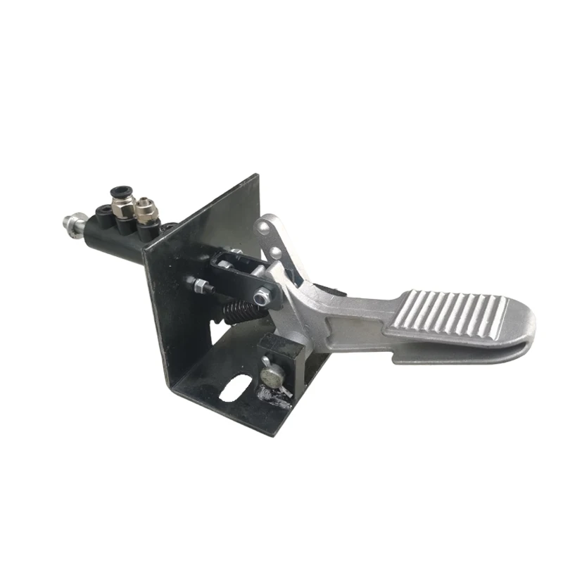 

Accessories for single foot pedal assembly of tire stripping machine for automobiles