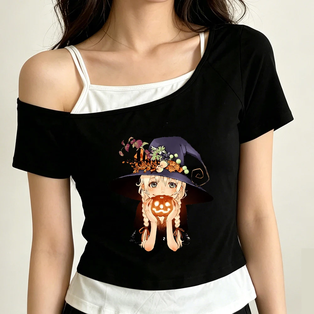 Soul Eater cropped top teen baddie japan goth emo summer t-shirt meme harajuku japanese emo cute
