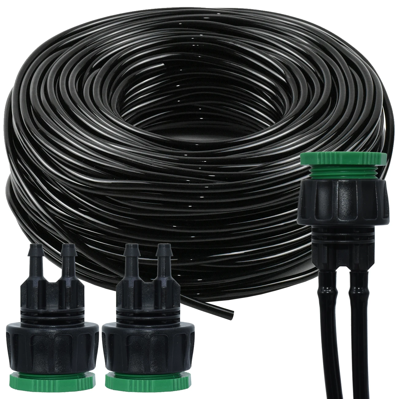 KESLA 5m-50m Garden Watering Hose 4/7mm PVC Pipe Micro Drip Irrigation Tubing Sprinkler w/ Tap Connector for Balcony Greenhouse