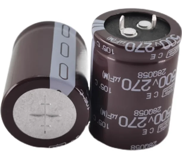 2pcs 500V270UF 35X40  Higt quality aluminum electrolytic capacitor 270UF 500V 35*40mm