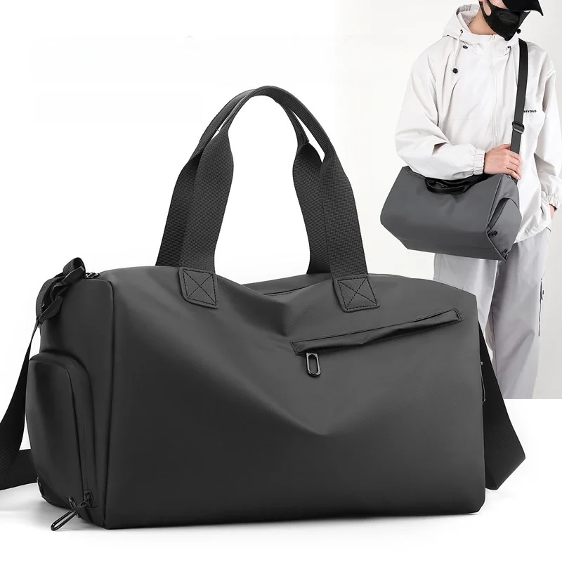 Unisex Fitness Sports Bag Yoga Swimming Travel Crossbody Single Shoulder Bag Wet And Dry Separation Multi-Function Storage