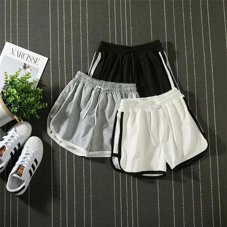 ผู้ชายกีฬาลําลอง orts วิ่ง Fitn ฤดูร้อนชายหาดหลวม Spwear กลางเอวสูงยืดหยุ่นไมโครยืดโพลีเอสเตอร์