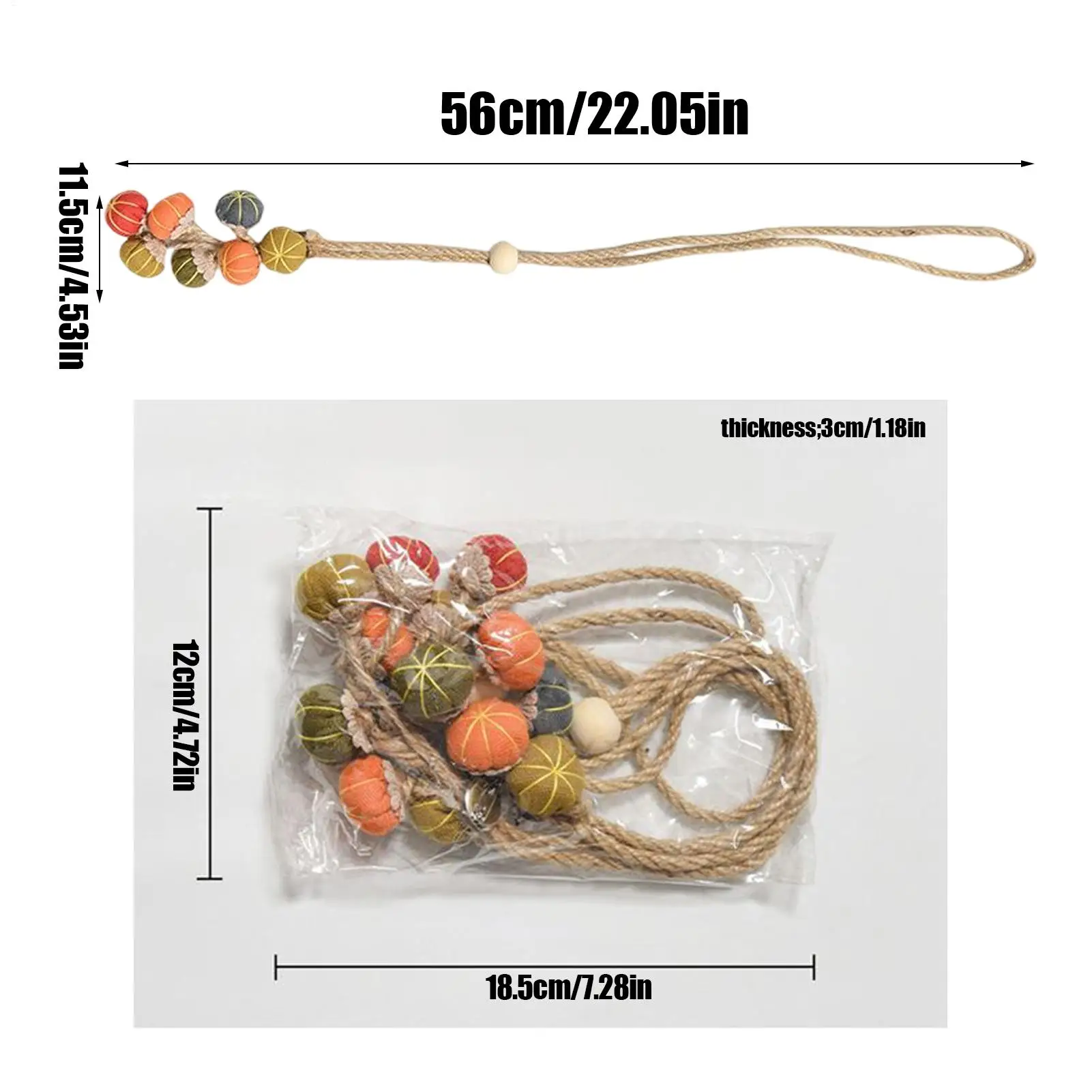 Fascette per tendaggi Accessori per drappeggi in zucca da 2 pezzi Fermatenda moderno Fermatenda in corda per Halloween Autunno Compleanno Vacanze Finestra